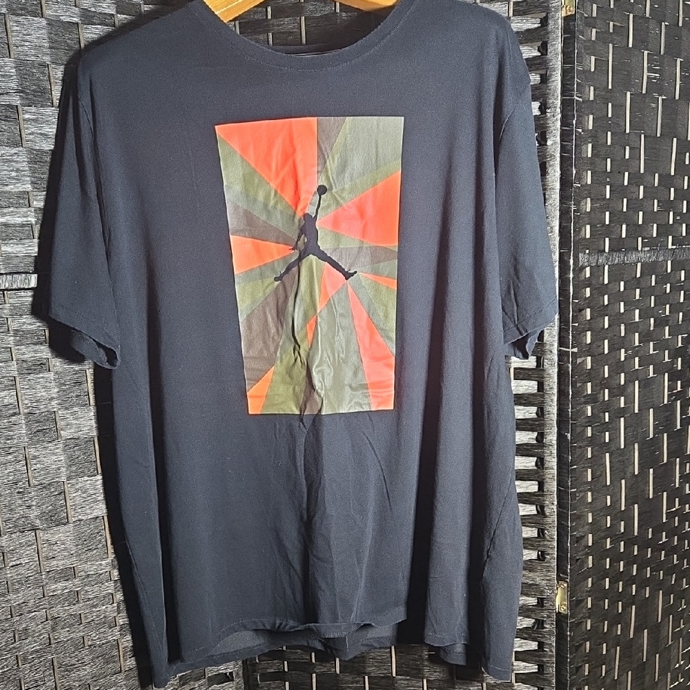 Black Air Jordan Dri Fit Mens  4XL T-Shirt